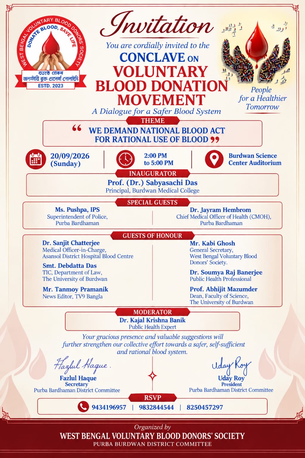 Conclave on Voluntary Blood Donation Movement